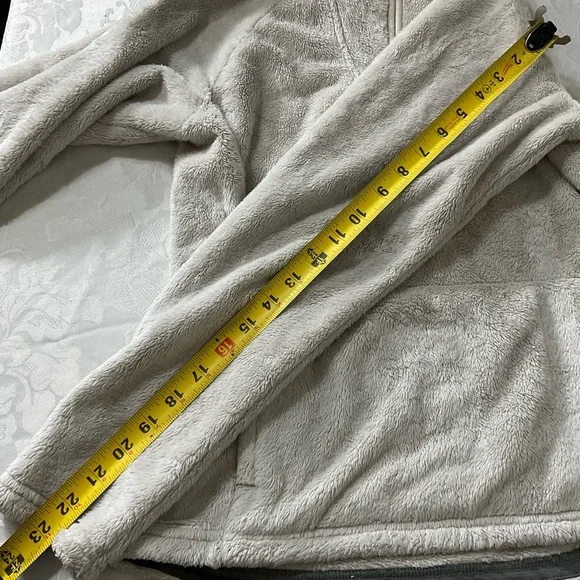 The North Face White Fleece Deep Pile Sherpa 1/4 Zip Pullover Women’s Size XS/tp - Picture 7 of 9